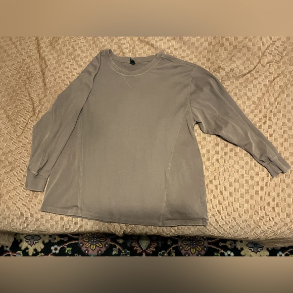 Wild Fable Long Sleeve Thermal Mix Tunic T-Shirt Dark Taupe XXL Plus Size - Picture 5 of 5